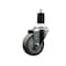 Service Caster 3.5'' Gray Poly Wheel Swivel 1-1/2'' Expanding Stem Caster SCC-EX20S3514-PPUB-112 - alternate 1